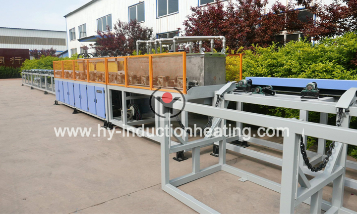 Round steel bar induction hardening tempering production line