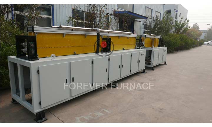 Aluminum rod induction heating treatment furnace