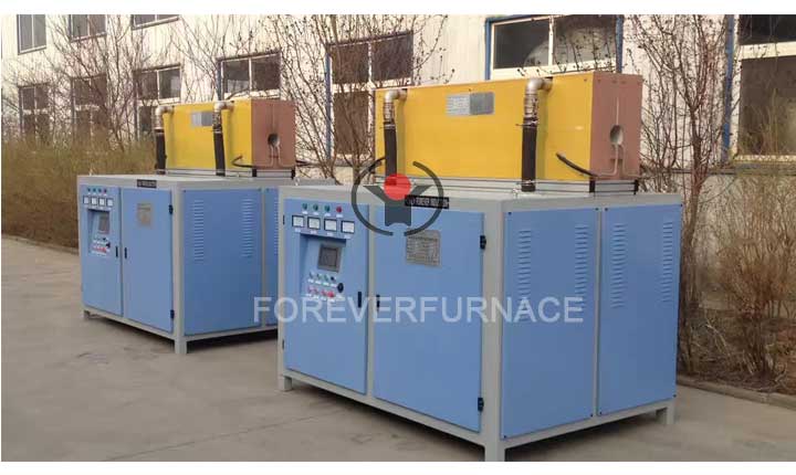 Aluminum rod induction heating furnace