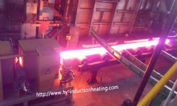 Automatic feeding long billet induction heating furnace