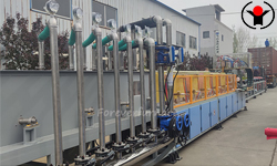 Oil drill tube quenching and tempering production line