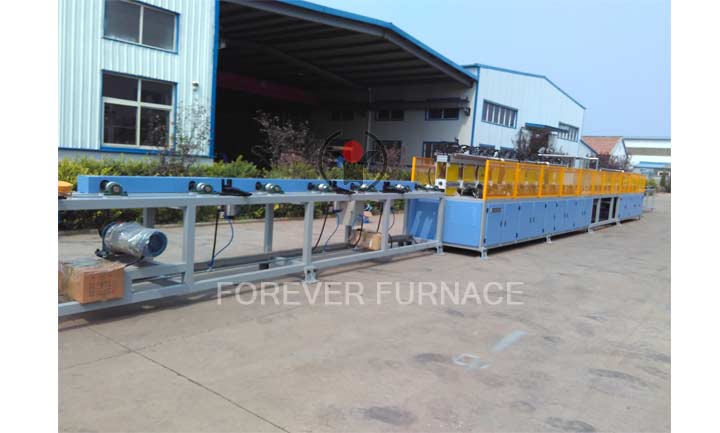 Long bar medium frequency induction heat treatment furnace