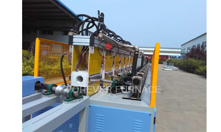 The steel bar hardening and tempering production line