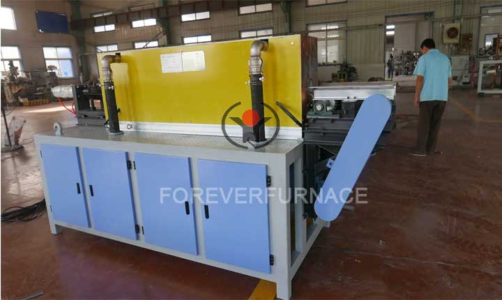 Steel bar hot rolling forging induction heating furnace