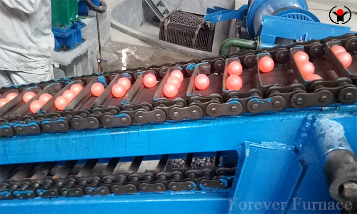 steel ball hot rolling induction heating production line