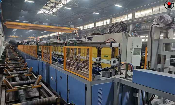 Induction pipe annealing machine Is installing