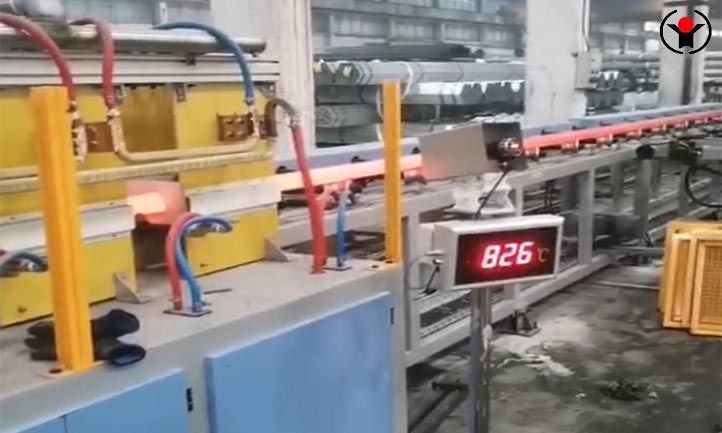 Induction pipe annealing production line