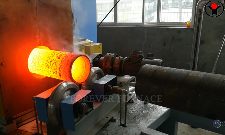 large diameter steel pipe induction heating furnace factory